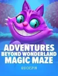 adventures beyond wonderland magic maze slot logo
